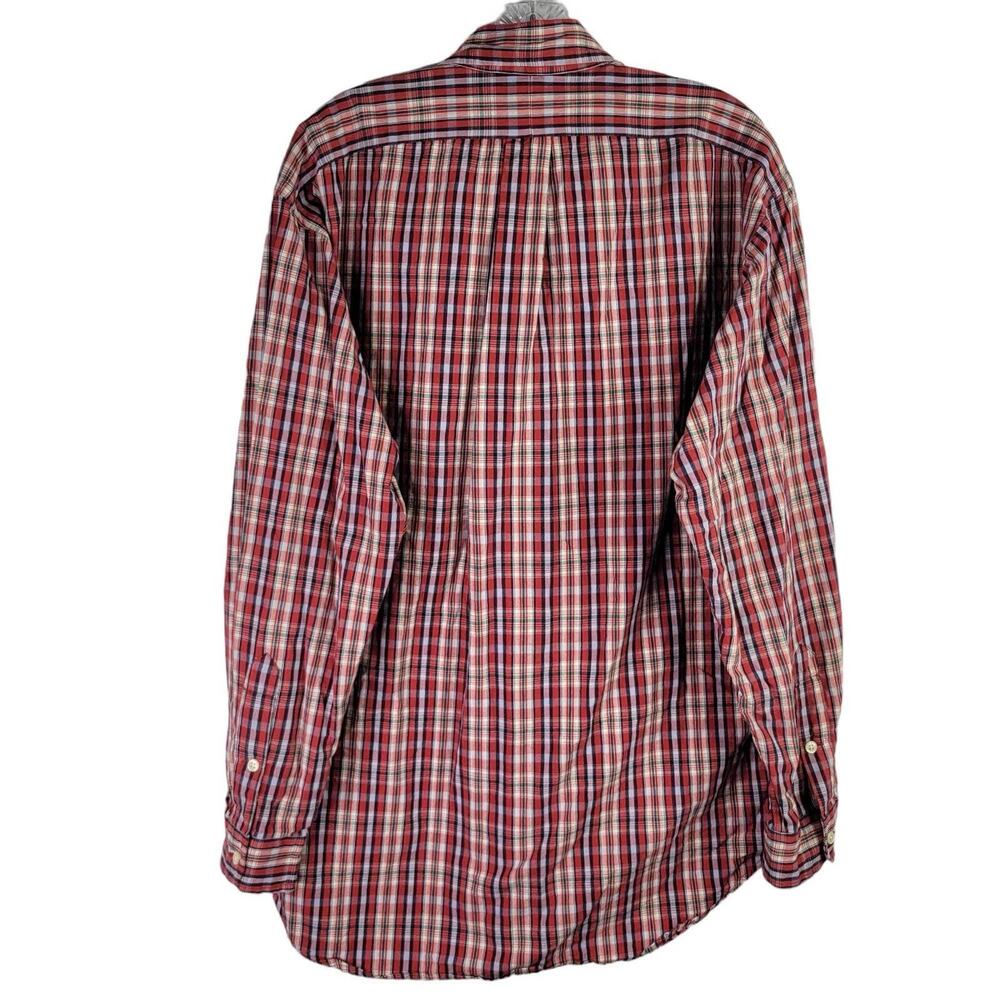 Polo Ralph Lauren Blake Shirt Men's Medium Red Christmas Plaid LS Button Up - Picture 3 of 11
